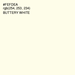 #FEFDEA - Buttery White Color Image